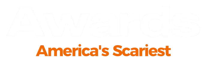 Text graphic featuring the words "Awards" in white and "America's Scariest" in orange.